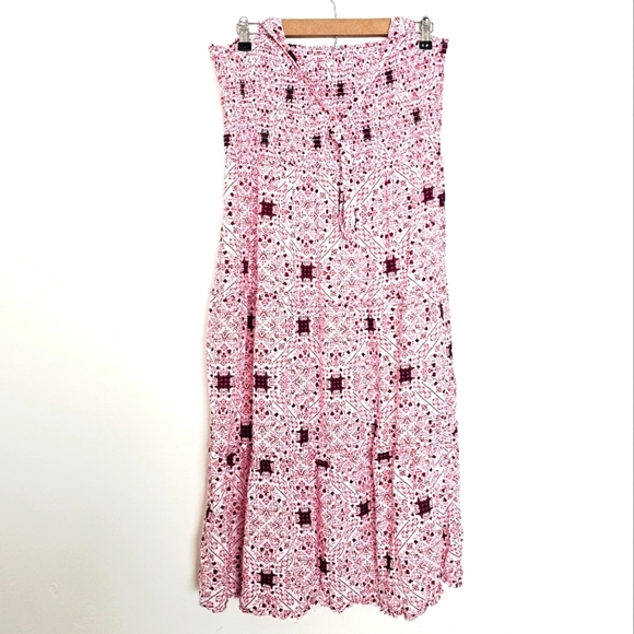 Ariat Memphis Western Halter Smocked Patterned Women's Maxi Dress Women's Size M - Picture 7 of 8